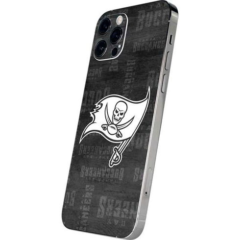 NFL Tampa Bay Buccaneers Black & White iPhone 12 Pro Max Skin
